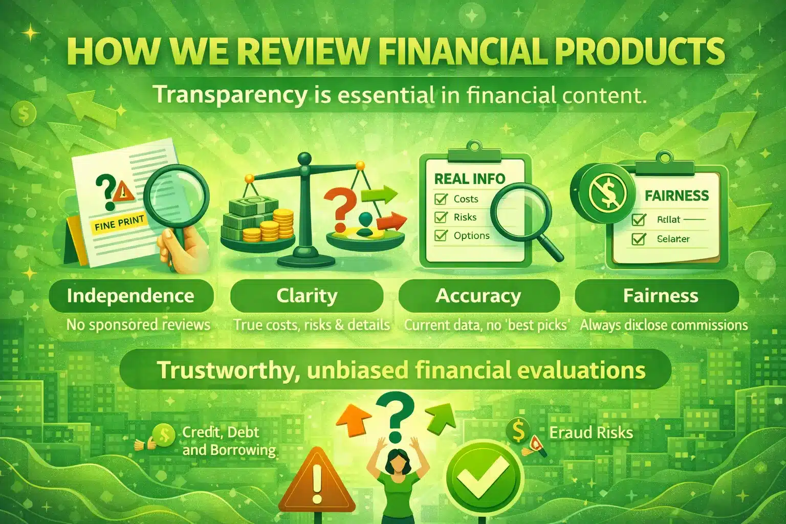 How We Review Financial Products